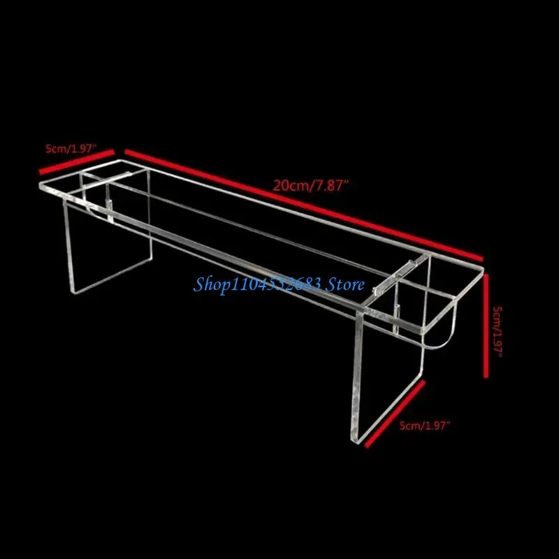 Y6GD ACRILICO STAND STAND Scaffale per display chiaro 1-5 livelli per dessert e figurine Visualizza con chiara visibilità