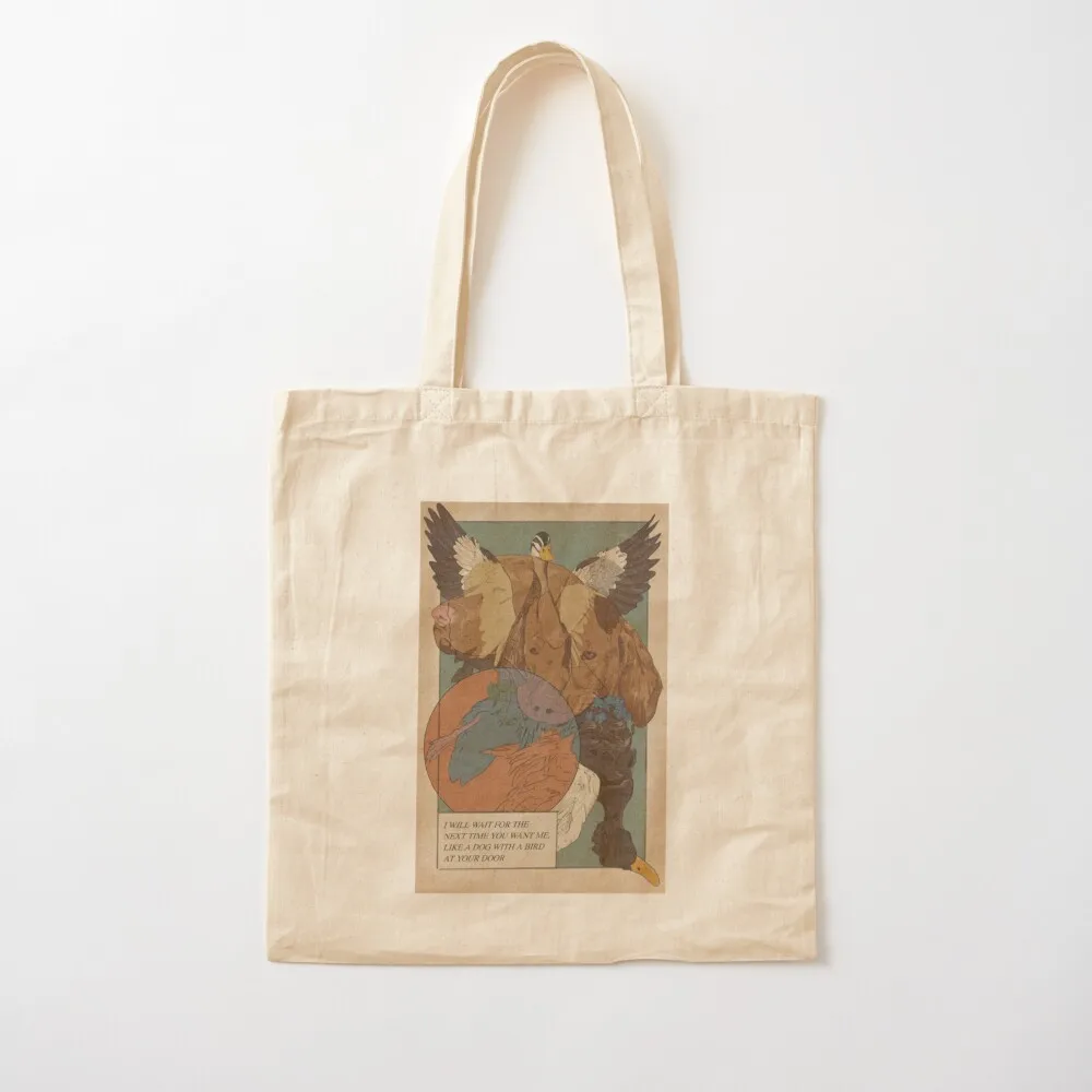 

Phoebe Bridgers Moon Song Bird Lyric Tote Bag shopping trolley bag shopper bag women Canvas Tote