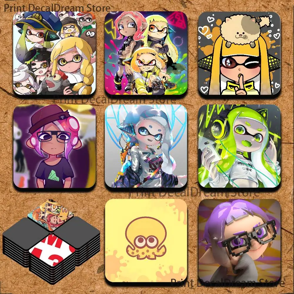 

Game S-Splatoon Cute Cartoon Anime Refrigerator Magnets Soft Magnetic Heat Transfer Refrigerator Magnets Gift