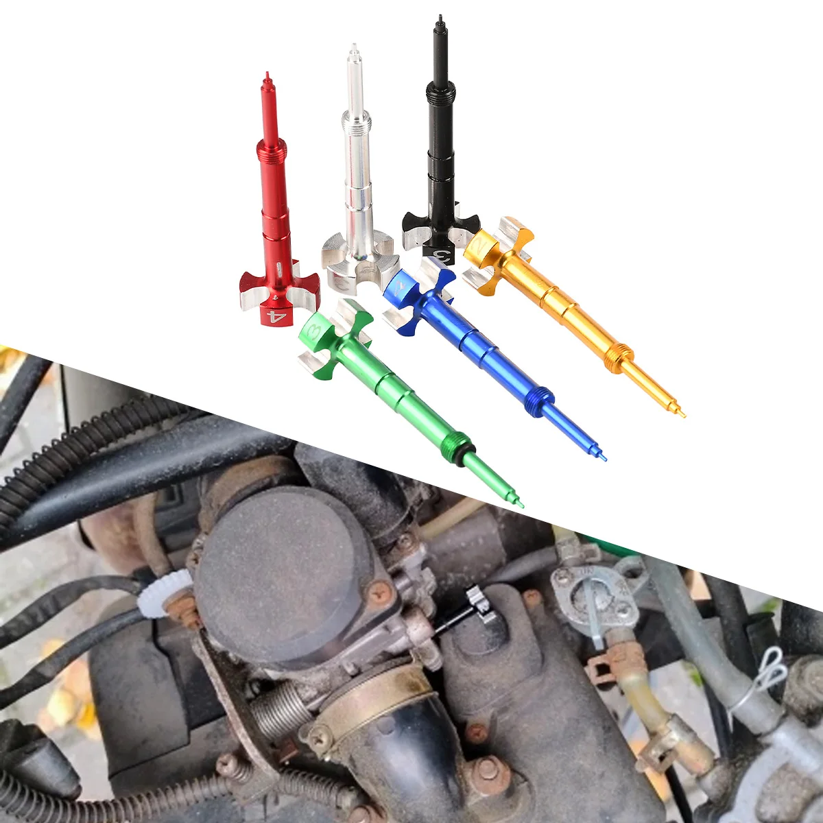 Motorcycle Carburetor CNC Easy Adjustable Air Fuel Mixture For KTM Honda Yamaha Kawasaki Suzuki CRF TRX YZF WR WRF KLX KX RMZ