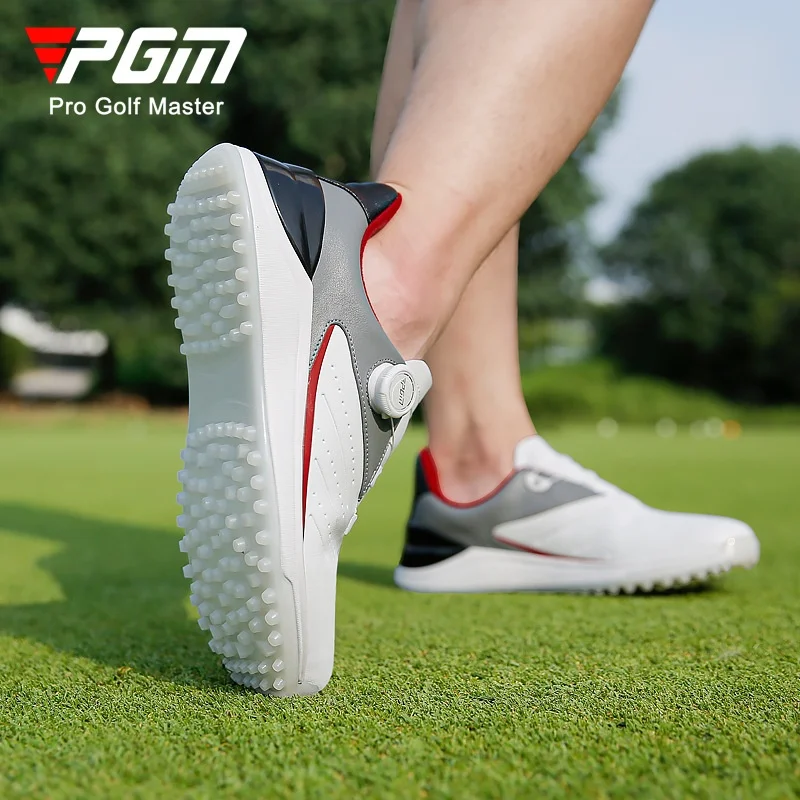 PGM buty golfowe męskie wodoodporne buty sportowe z mikrofibry pokrętło antypoślizgowe buty golfowe męskie buty na co dzień XZ308