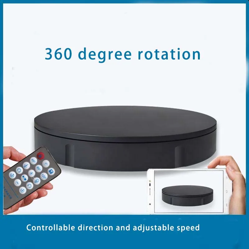 30/42cm 100kg load Electric Rotating Display Stand 360° Turntable Jewelry Holder for Photography Video Shooting Props  Tools