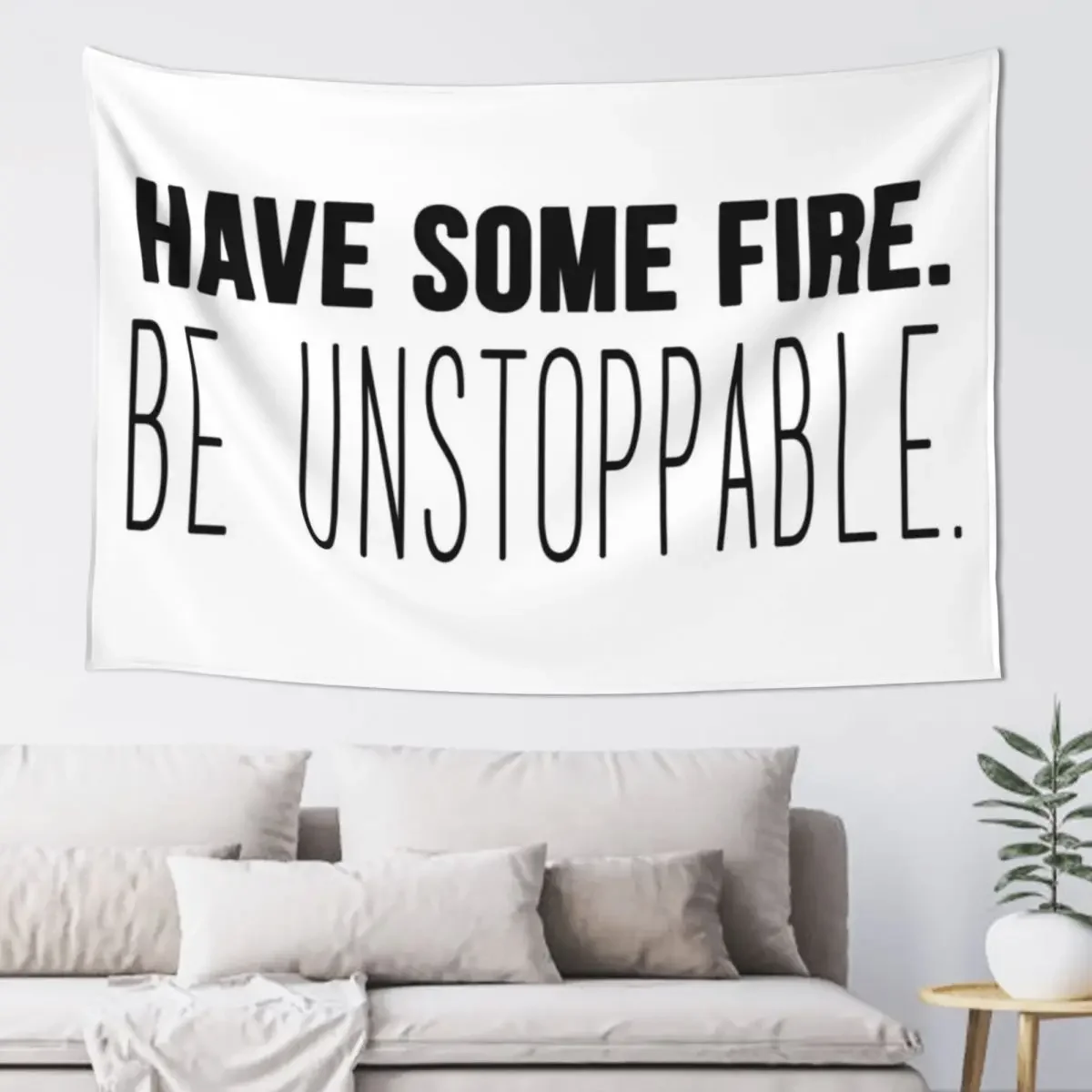 Have some fire. Be unstoppable. - Cristina Yang Tapestry Decoration Wall Aesthetic Room Decor Korean Tapestry