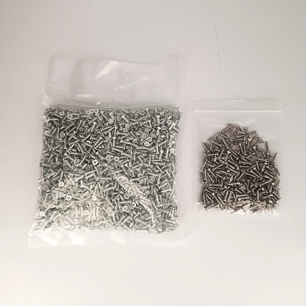 M3 12mm Round Pan Head Tapping Screws Set Mini Screw Phillips Screw Suitable For LED Neon COB Fix Clips Plastic Buckle