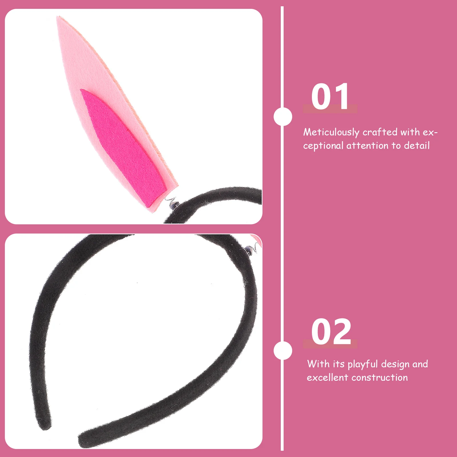 Easter Bunny Ear Headband Shaking Rabbit Ears Cute Party Hairband Photo Prop Easter Decor Bunny Ears Headband Party Decor