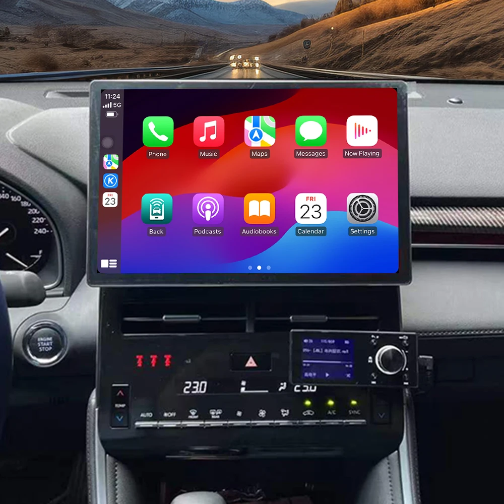 Android 13.0 Unidade Principal para Toyota Abaron, Auto-rádio, Leitor de DVD, Estéreo Multimídia, Tela sensível ao toque, Navegação GPS, 13.3 ", 2019-2024