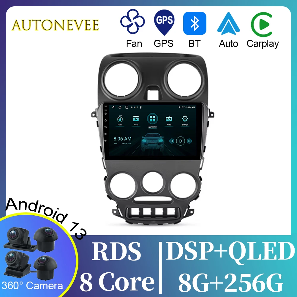 For LADA Granta Sport 2011 - 2018 Video Player Android Auto Car Radio GPS Navigation Multimedia Stereo QLED Carplay No 2din DVD