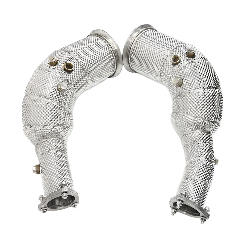 

Выхлопные трубы SYPES (даунпайпы) для Audi RS6 C8 4.0T 2021-2025 с высокой пропускной способностью и теплоизоляцией