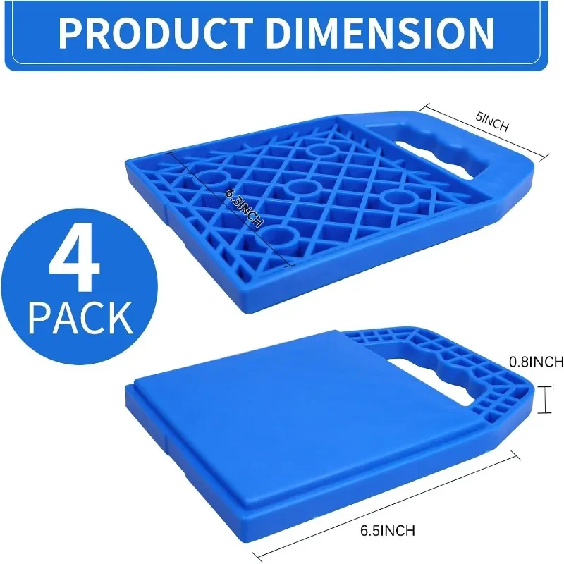 RV Jack Pad Prevent Jacks Sinking Anti Slip Weather Proof Leveling Stabilizing Jack Block Pad for Camper Caravan Trailer