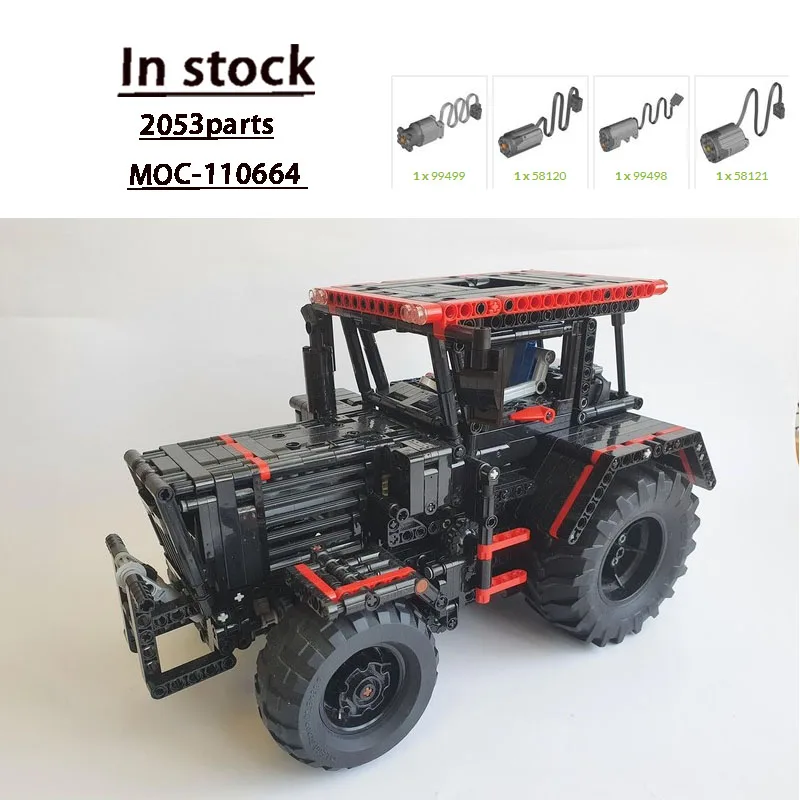 MOC-110664 Bauernhof-Traktor-Bausteine-Modell für städtische Landwirtschaft, 2053-Teile, Spielzeuggeschenk zum Geburtstag und Weihnachten für Jungen