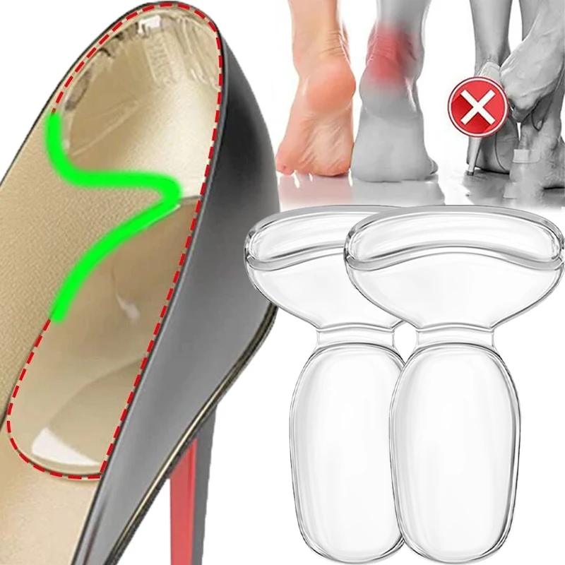 1Pair Silicone Heel Patch Women Pain Relief Foot Care Half Insoles Cushion Antiwear Protector Stickers High Heels Shoe Pads