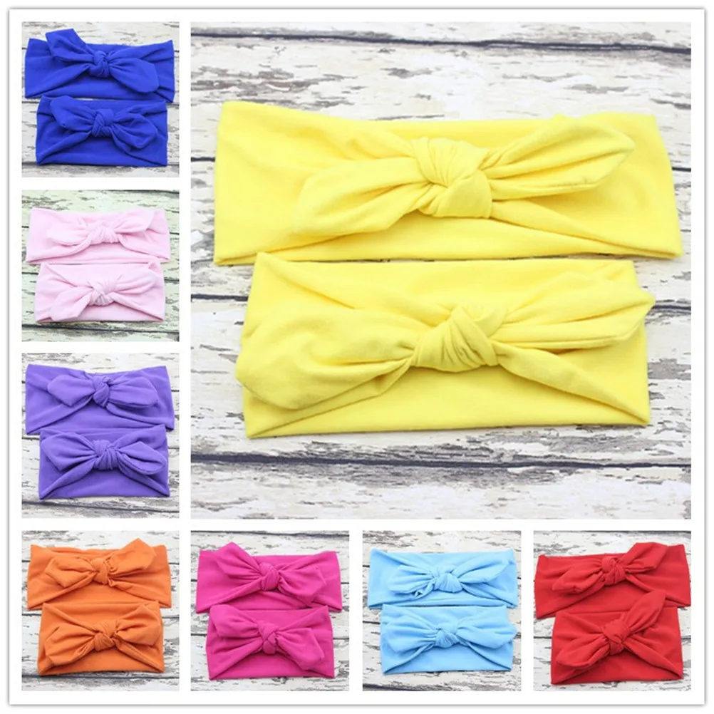 

Headband Baby Girls Headwrap Knot Hairband Hair Bow Set Shower Birthday Party Gift Headband