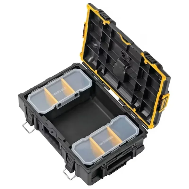 DEWALT DS166 Storage Tool Box Tough System Cordless Drill Storage Case Set IP65 Dust and Water Resistance Toolbox DWST83293-1