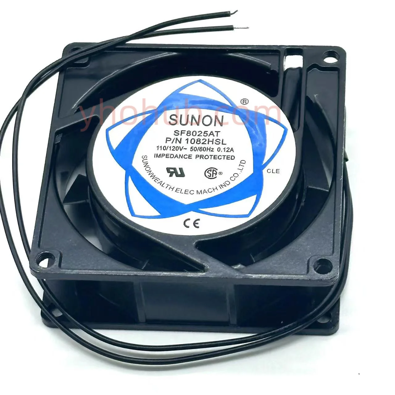 SUNON SF8025AT 1082HSL AC 110/120V 0.12A 80x80x25mm 2-wire Server Cooling  Fan