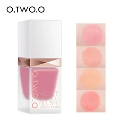 O.TWO.O Liquid Blusher 4 Colors Rose Pink Blush Long Lasting Natural Cheek Face Makeup Blusher High Pigment For Women Cosmetics