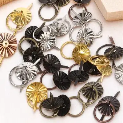 

40pcs Vintage Cabinet Knobs Cabinet Knobs With Ring Metal Drawer Pulls For Wardrobe Cupboard Furniture Hardware Handles