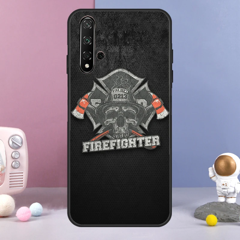 Rescue Fire Dept Case For Huawei P40 Lite P20 P30 Nova 11 Pro 3i 7i 8i 11i Y91 Y60 Y70 Y61 Y90 9 10 SE Cover