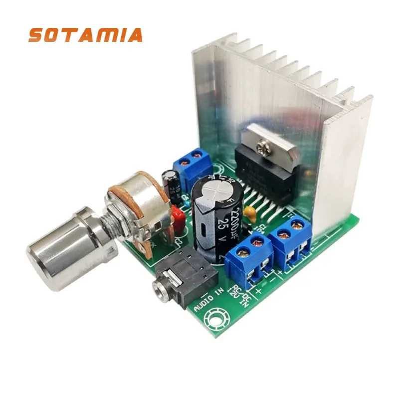 

Плата усилителя мощности SOTAMIA TDA7297, 15 Вт x 2, стереоусилитель звука, двухканальные цифровые аудиоусилители