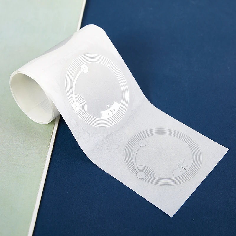 10Pcs Changeable Re-Writtable Round Dia 40mm Sticker NFC Copy Clone Label