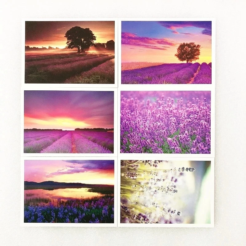 30 Sheets/Set Take A Trip To Provence Postcard Greeting Card Birthday Letter Gift Card Message Card