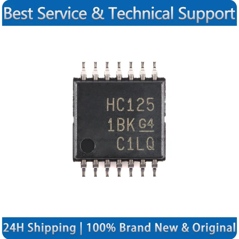 SN74HC125PWR HC125 TSSOP-14 Four-way bus buffer gate chip New original
