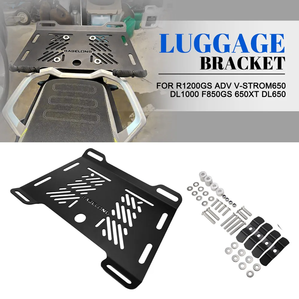 For BMW R1200GS ADV Universal Rack Enlargement Carrier V-STROM650 DL1000 F850GS 650XT DL650 Bandit 1250S Motorcycle Rear Luggage
