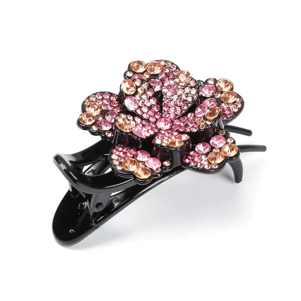 

Durable Crystal Dovetail Rhinestone Hairpin Barrette Hair Clips Styling Tools
