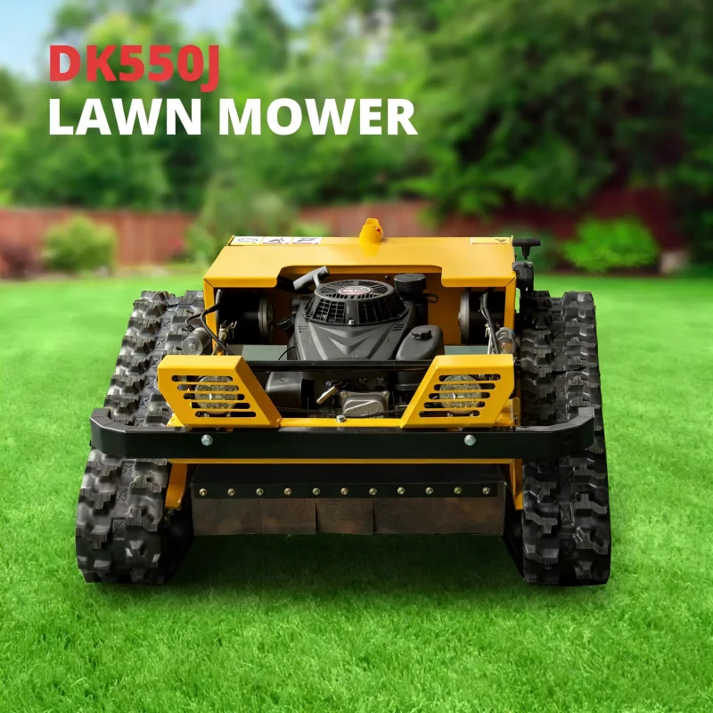Customized Heavy Duty RC Lawn Mower with 5KM/H Speed, 224cc Engine, Smart Remote Start & Emergency Stop Function