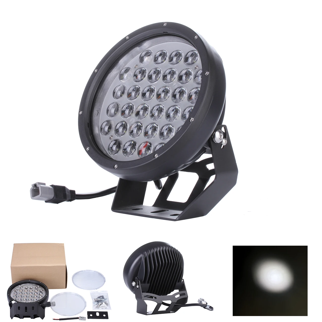 9 Inch 320W Spot Beam Led light Led Lamp for Boat,Train,Truck Outdoor LANTSUN LED6320