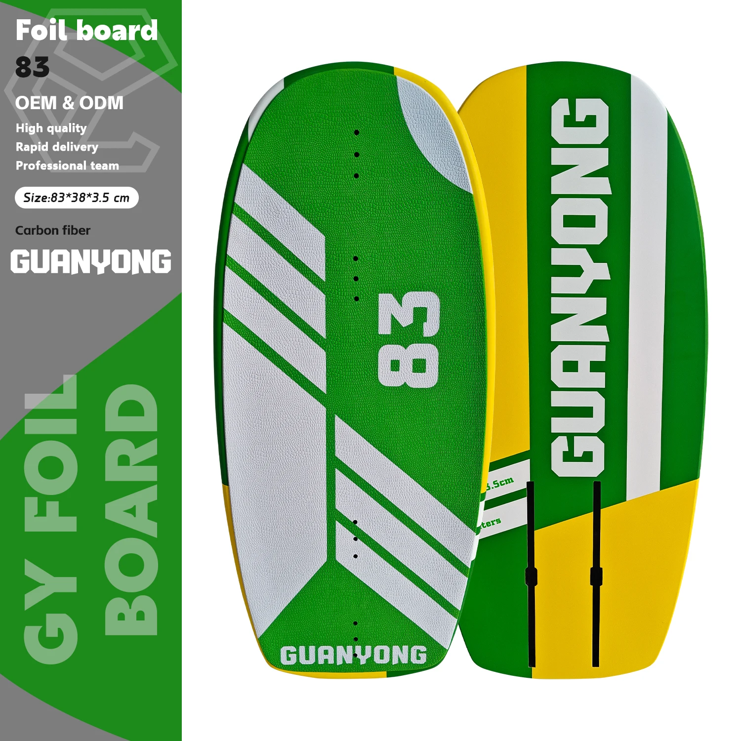 

OEM 83CM Hard Carbon Surfboard For Kite Surfing Downwind Water Sports Paddle Board Standing Hydrofoil For Ocean Waters