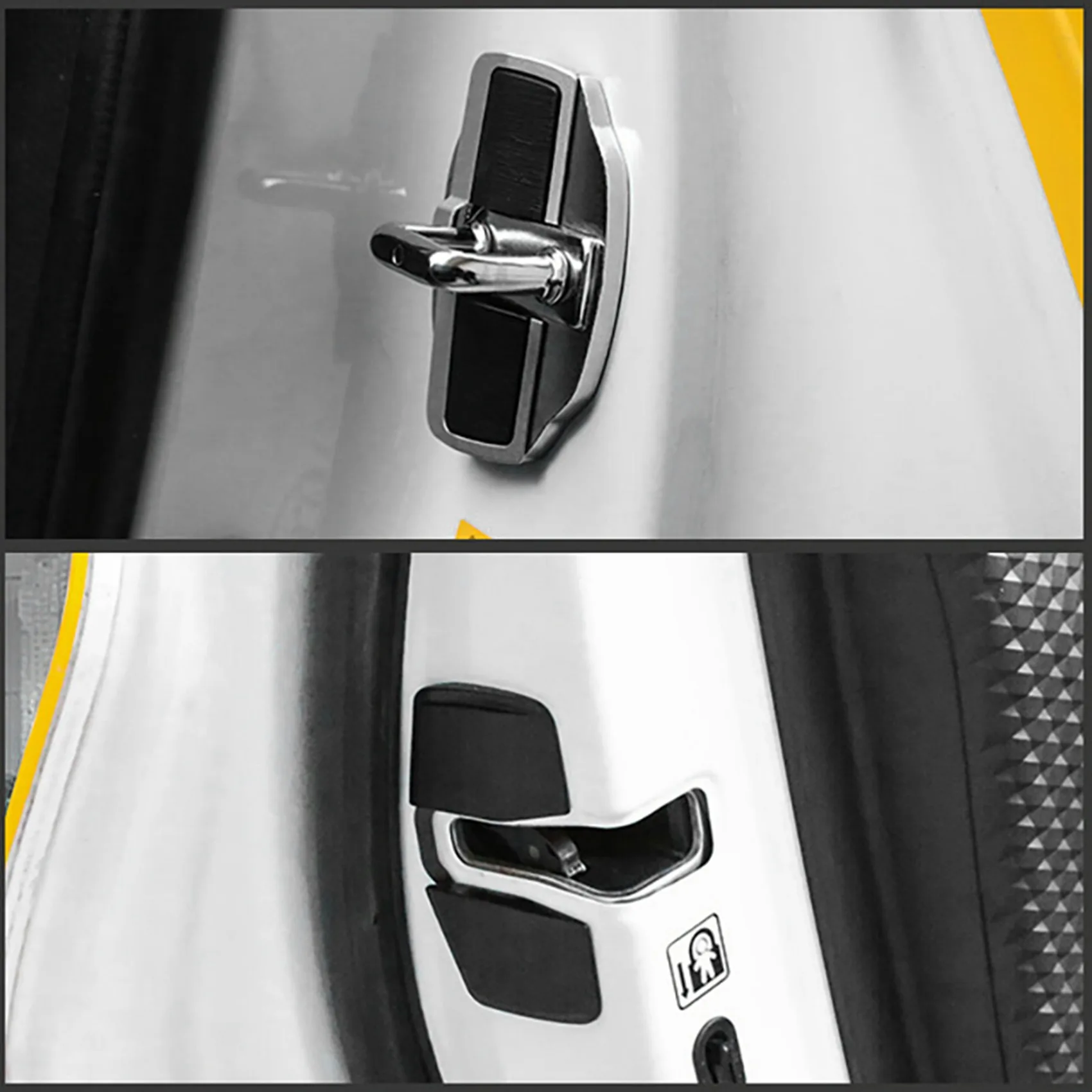 

Practical 4 Sets TRD Door Stabilizer Door Lock Protector Latches Stopper Covers For Toyota Land Cruiser Alphard Vellfire