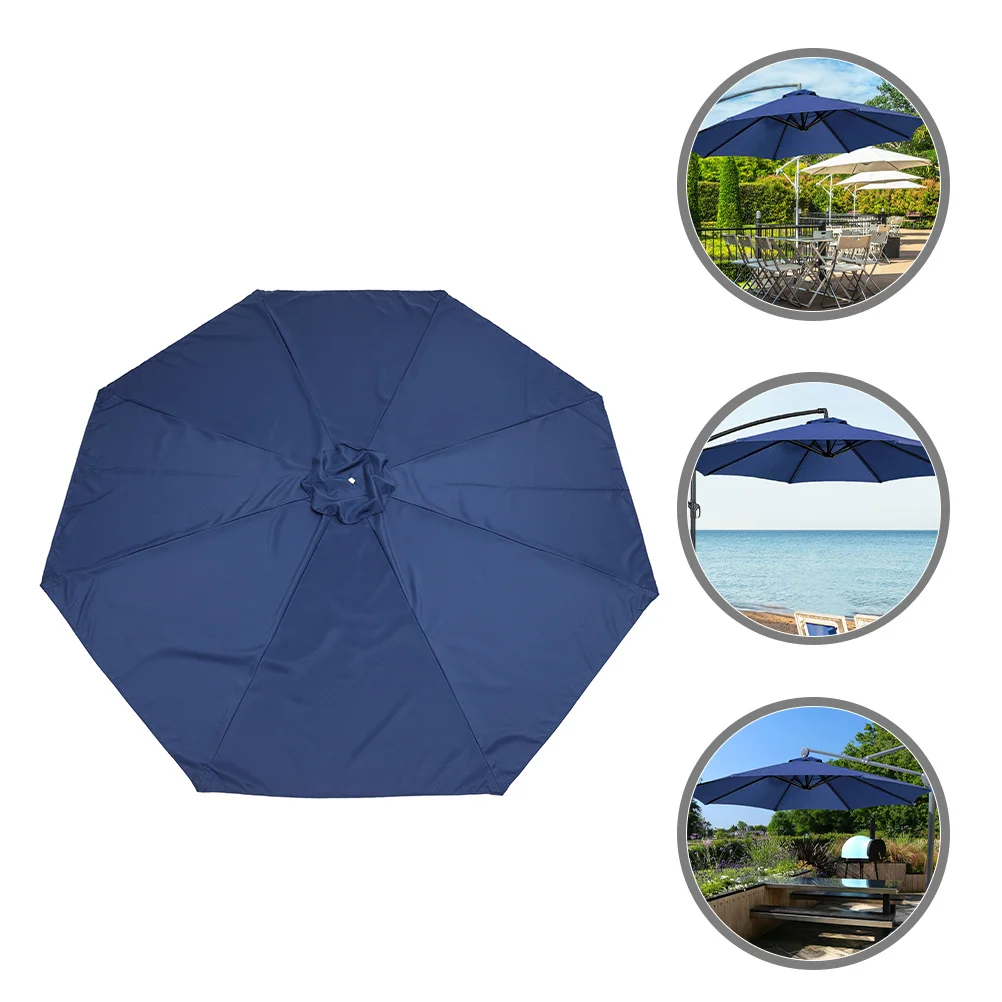 

Patio Umbrella Replacement Canopy Uv Protection Waterproof Ventilated Top Cover for Outdoor Garden Table Umbrella Fabric
