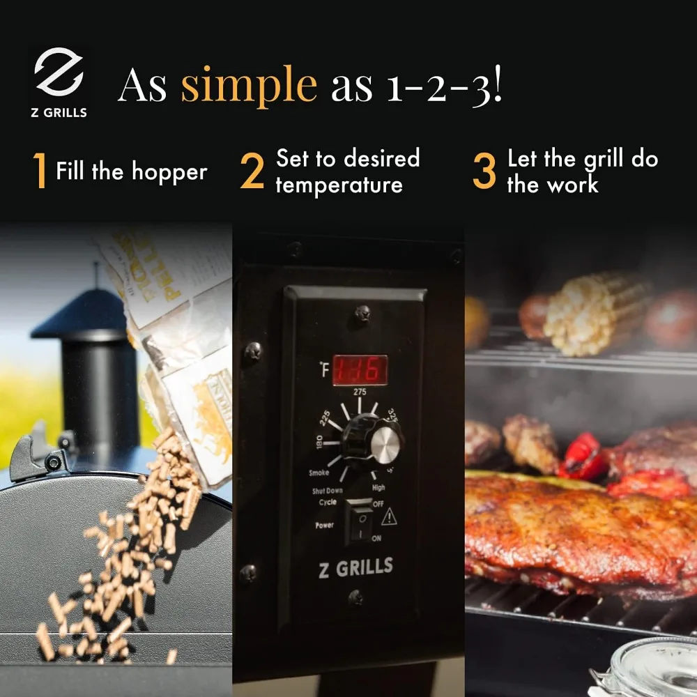 Imagem -04 - Grills-upgrade Wood Pellet Grill e Smoker em Churrasqueira Controle Automático de Temperatura Zpg450a 2024 z