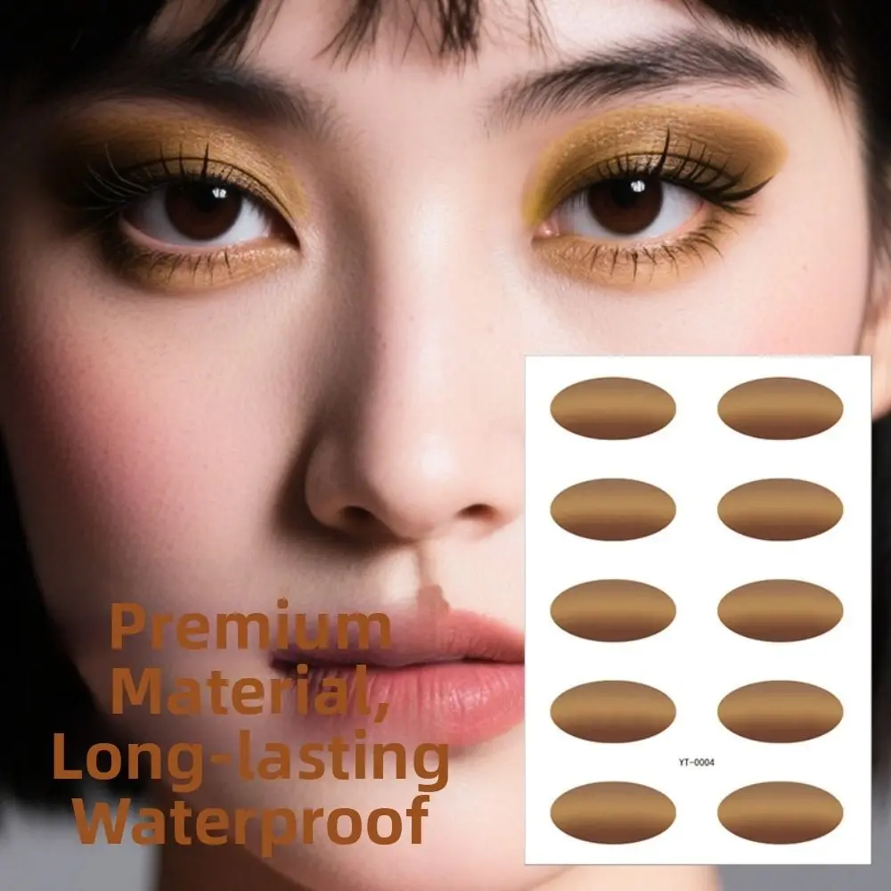 Gradient Color Eye Shadow Tattoo Stickers Wedding Tool Flash Temporary Tattoo Waterproof High Gloss Eye Fake Tattoo