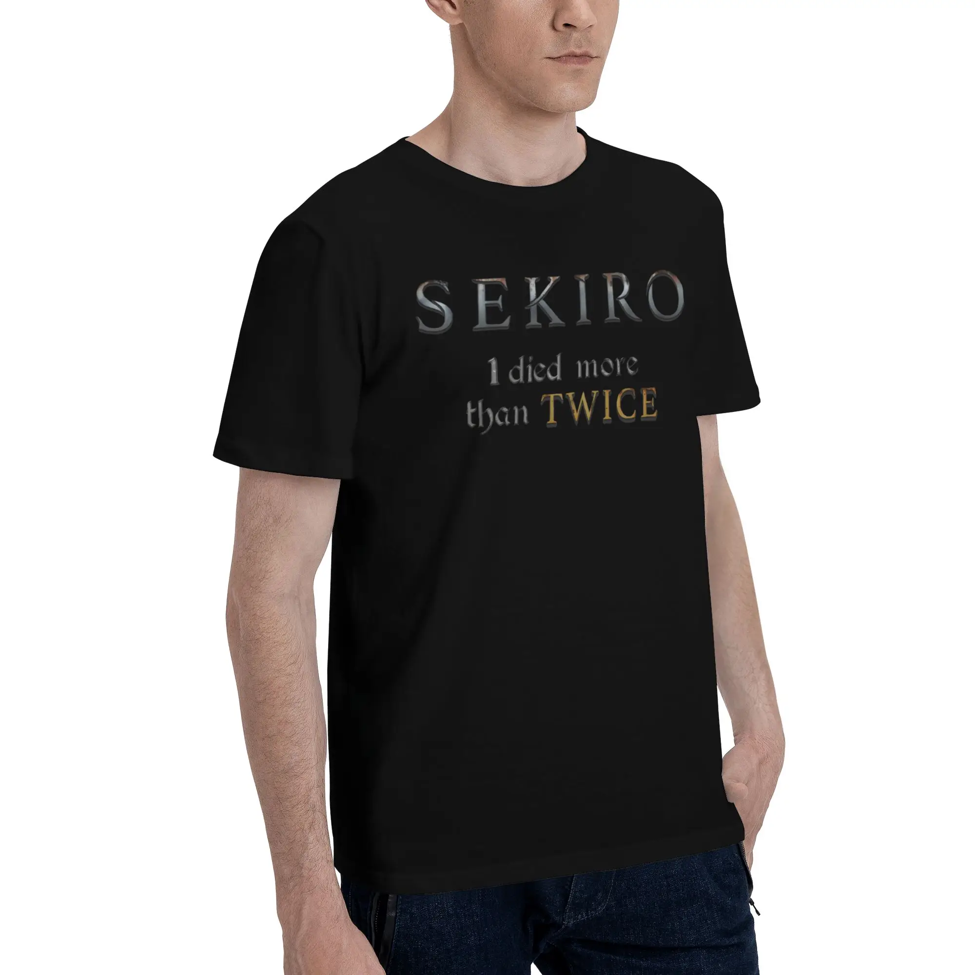 Men Women Sekiro: Shadows Die Twice T Shirt 100% Cotton Graphic Printing T-Shirt  Top Clothing