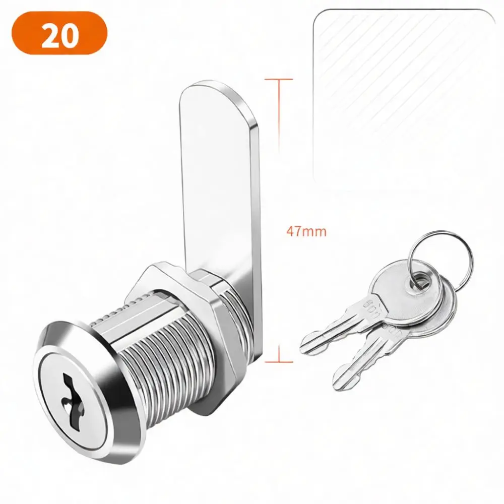 Drawer Cabinet Cam Lock Replacement For Mailbox Locker Wardrobe Furniture Cupboard Security Keyed Black Hardware