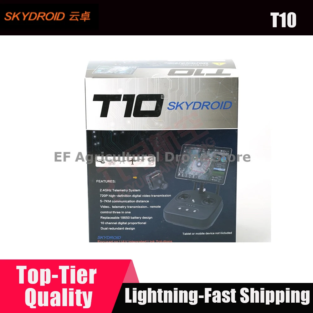 

Пульт дистанционного управления Skydroid T10 с мини-камерой, передача цифровых карт 10 км с приемником R10, 4 в 1 для машины для защиты растений