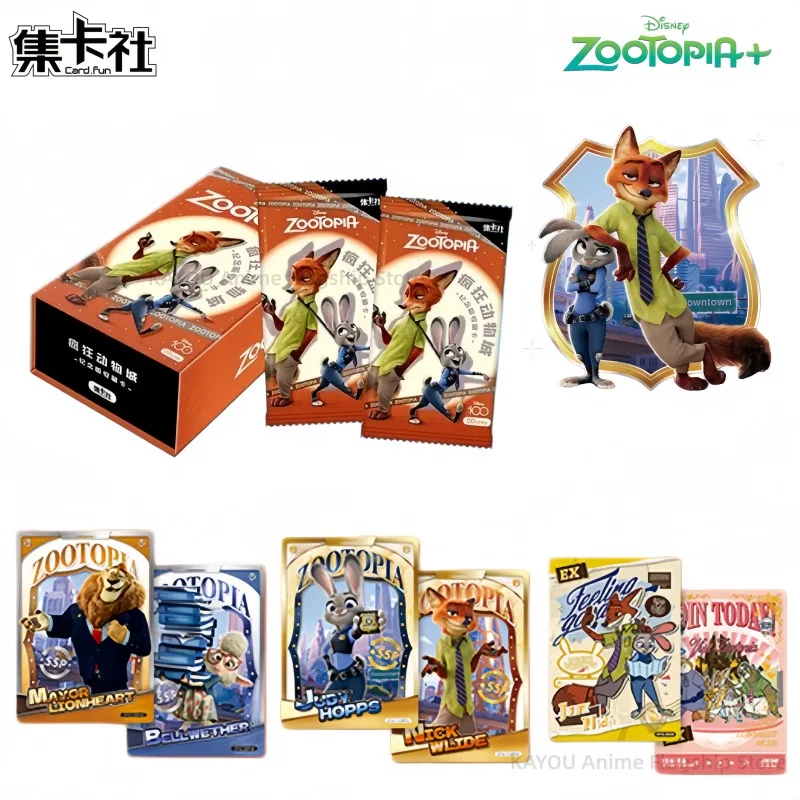 

Card Fun Zootropolis Commemorative Card Disney Genuine Collection Peripheral Card Anime Cartoon Toy Ornaments Holiday Gifts