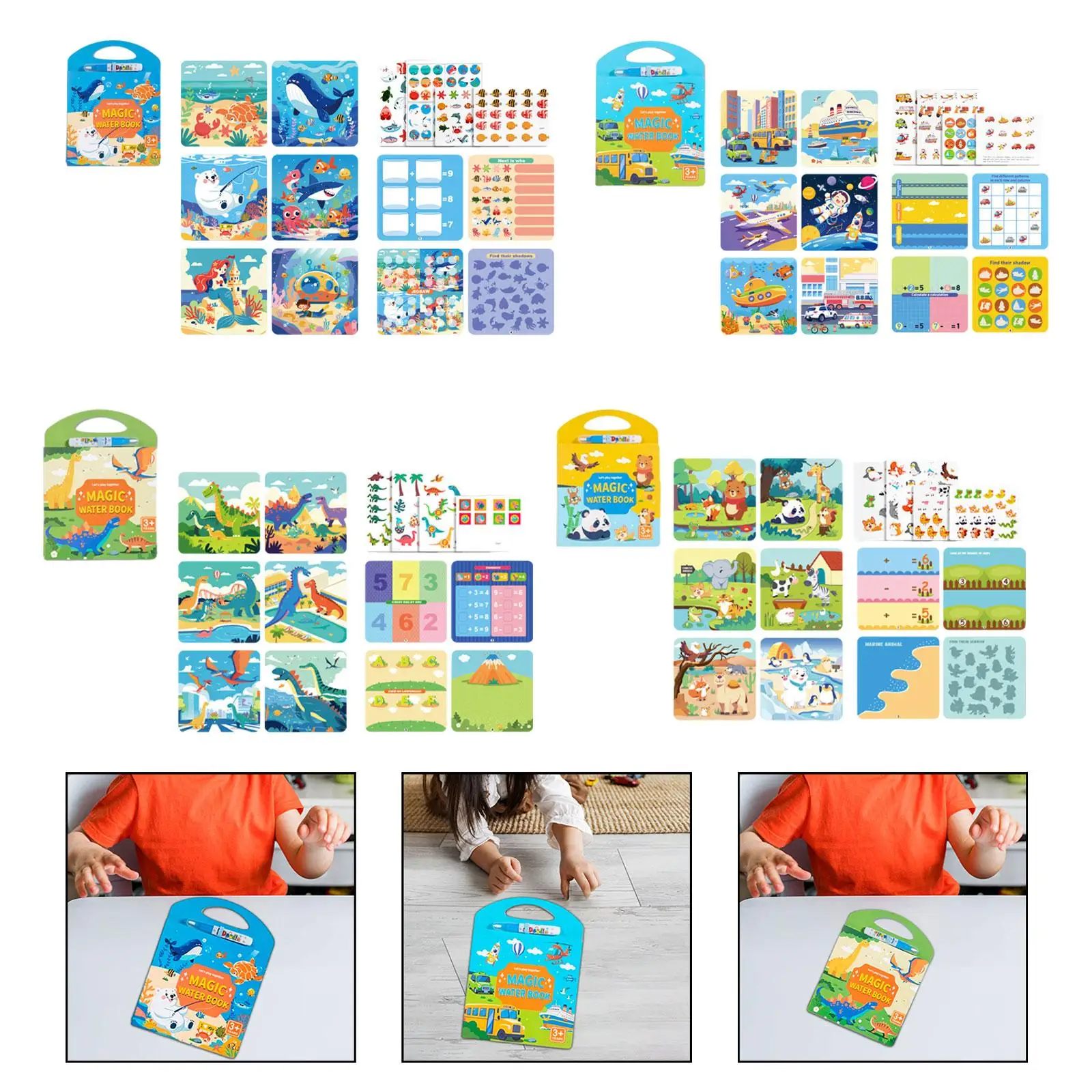 Water Painting Book Teaching Aid for Preschool Exercise Learning Activities