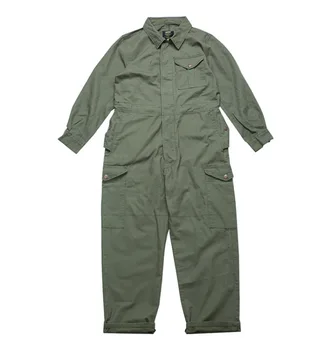 Loose Women Jumpsuit Multi-Pocket Work Coverall Mens Cargo Jumpsuit Men Worker Uniform Overalls Long-Sleeve Suit