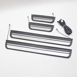 Car Styling Stainless Steel  Led Door Sill Scuff Plate Guard Sills Protector Trim For Honda Accord 2008-2012 8TH