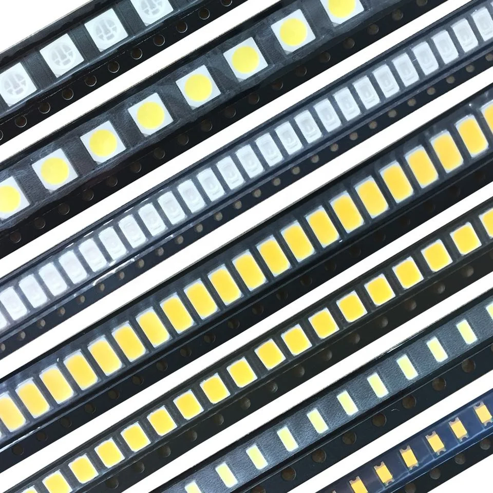 100pcs/partie led smd 1206 1210 3528 5730 led smd czerwony żółty zielony biały niebieski pomarańczowy różowy fioletowy zestaw diod led smd