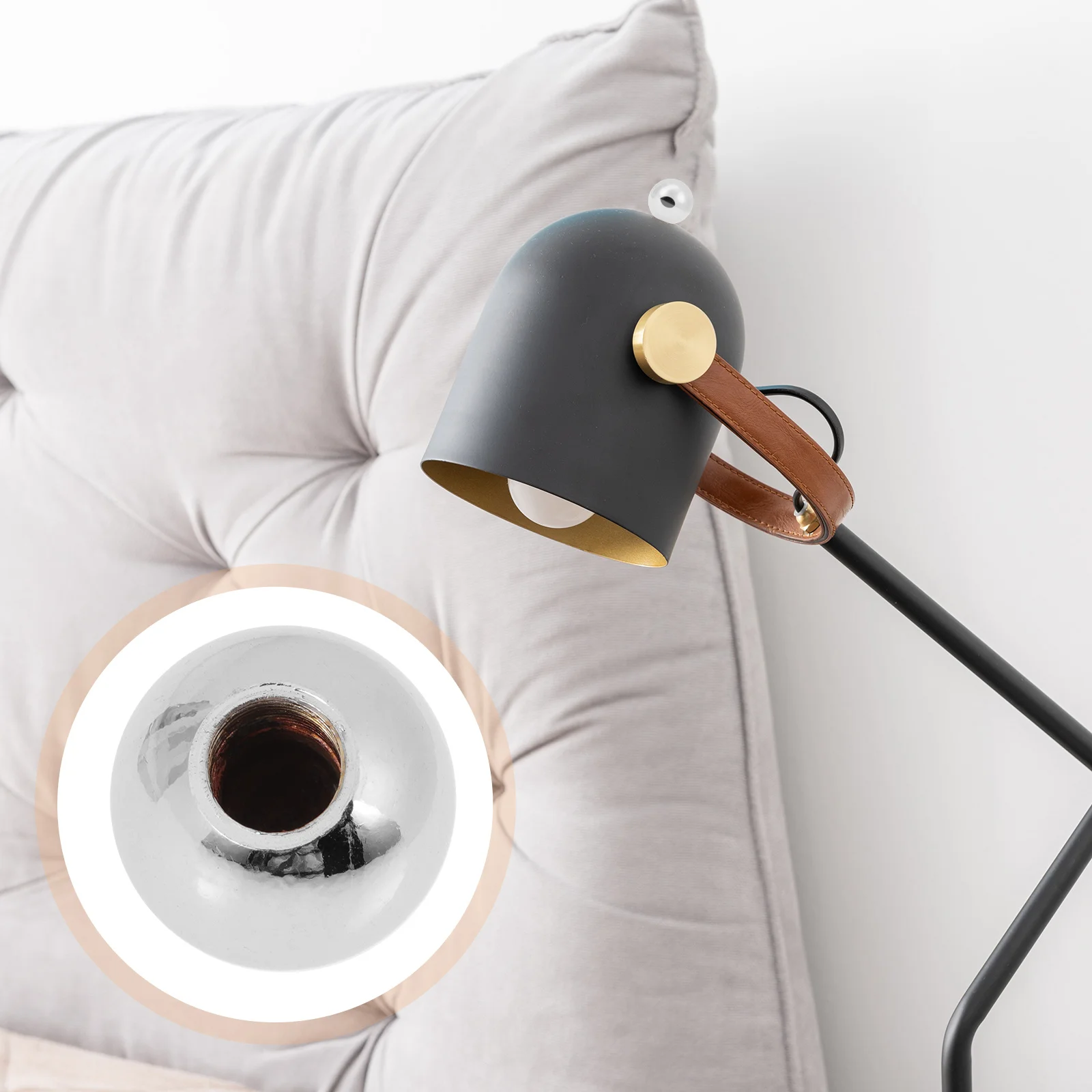 

6 шт., лампа в форме шара, держатель абажура, ручка светильника, декор для настольных торшеров, элегантное современное украшение, детали лампы, накладные части