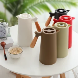 1000ML Nordic Style Large Capacity Thermos Insulation Kettle Hot Water Bottle With Handle Removable Teapot Household Coffee Pot