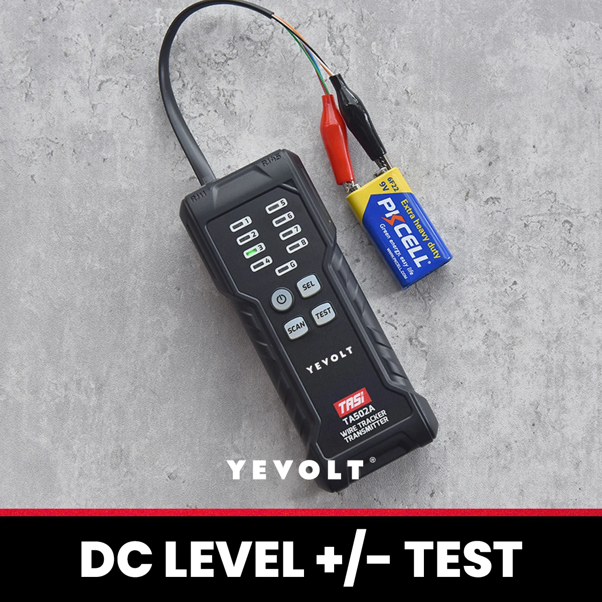 YEVOLT TA502 Series Network Cable Tester, LAN & TEL Continuity Wires Tester, Ethernet Cable Tester for RJ45, RJ11, POE Test Tool