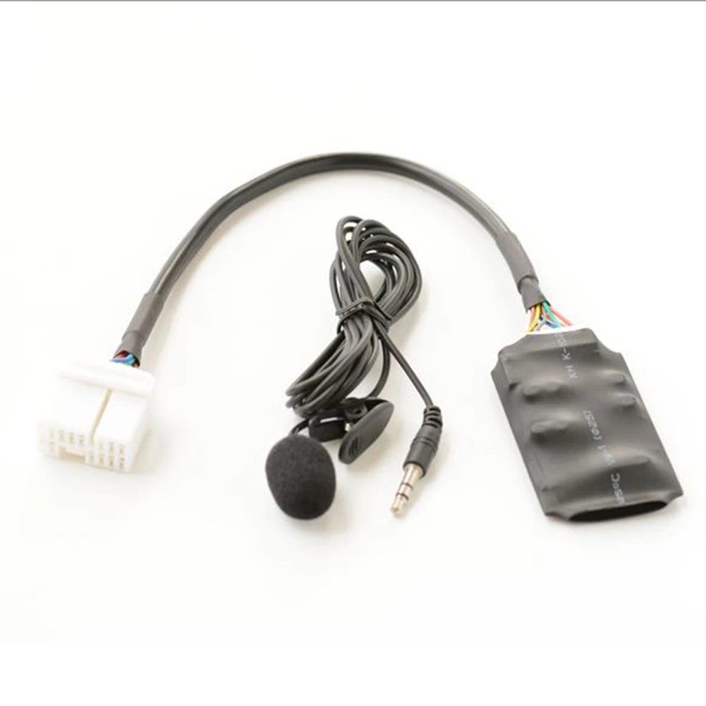 

For Honda Accord Odyssey Aux Cable Adaptor 12V Hands-free calling W/ Microphone Multimedia Practical High quality