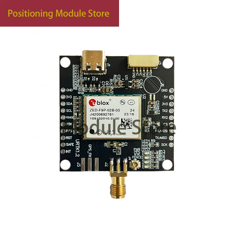 ublox gps module ZED-F9P ZED-F9P-02B-00 RTK InCase PIN GNSS/GPS receiver board with S MA and USB Drone Development Board