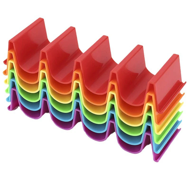 Creative Mexican Pancake Roll Display Rack Wave Shape Tortilla Taco Shelf Food Holder For Cafes