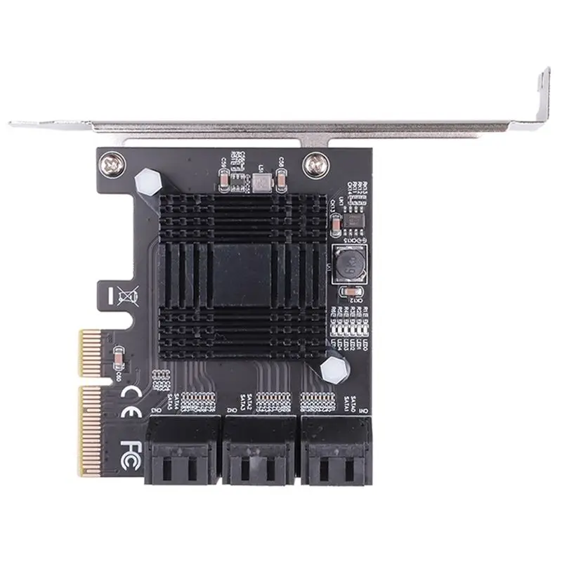 A10I SATA 3 PCI Expansion Card PCI-E/PCIE SATA Controller SATA Multiplier SATA3 6Gbps ASMedia ASM1166 Chip for HDD SSD 1X