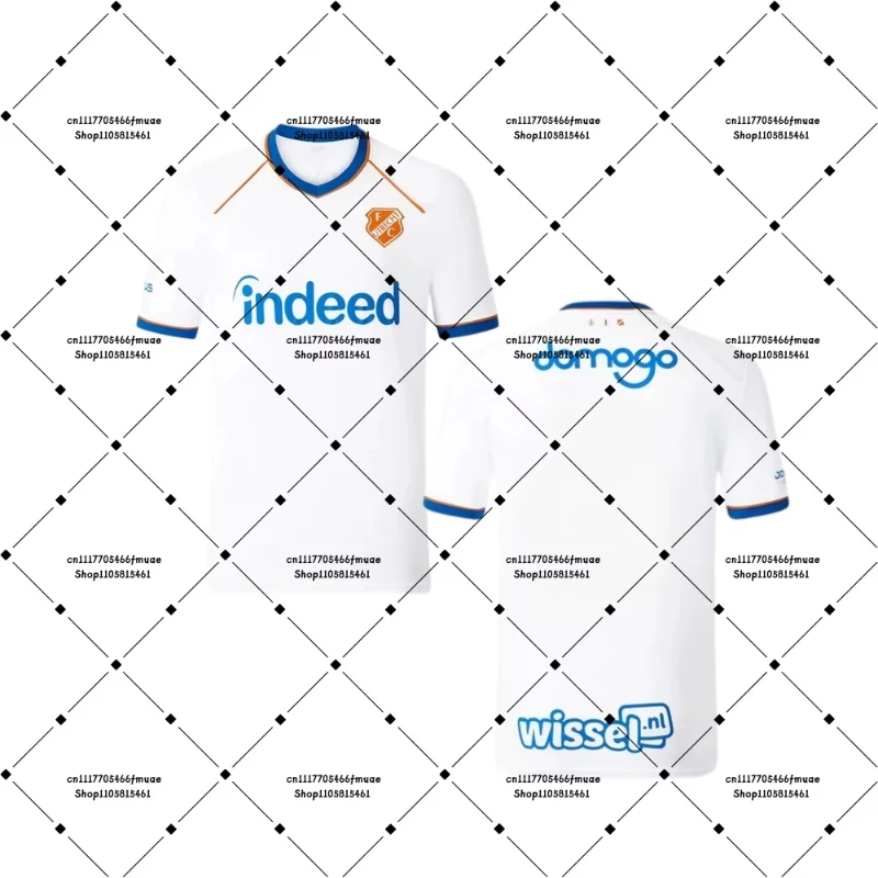 26-27 Dani De Wit 10 Ángel Alarcón 11 Mens Soccer Dry-fit Top Adult T-shirt Utrecht Unisex Sports Home Training Football Jersey